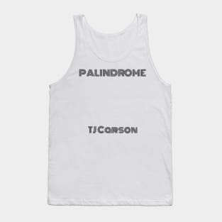 Palindrome Monoton (Black Text) Tank Top